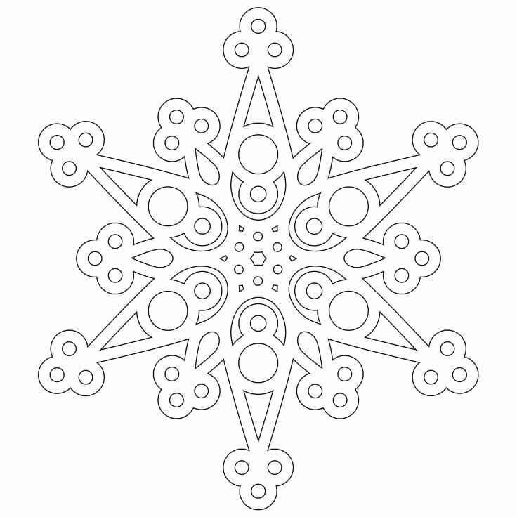 Вытынанки снежинки