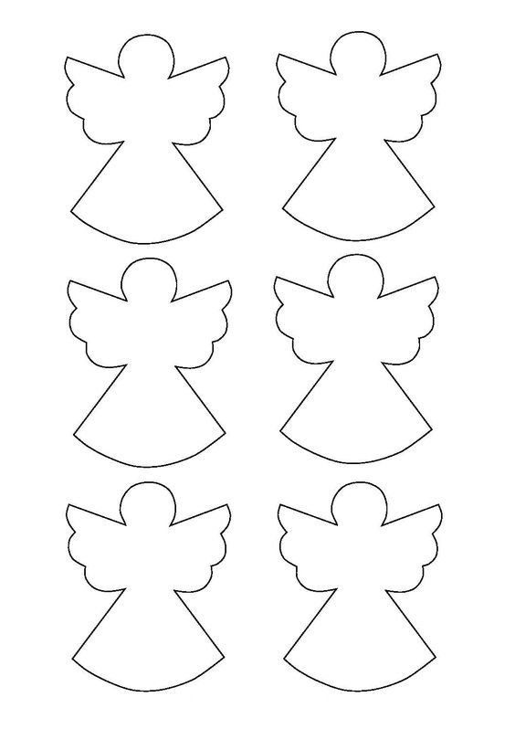 Трафарет ангелочки из фетра