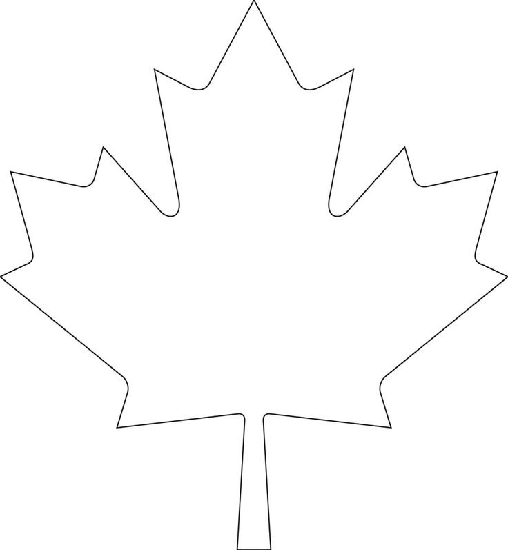 Кленовый лист трафарет для вырезания