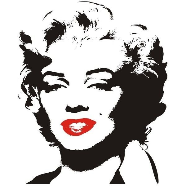 Портрет Мерлин Монро чб