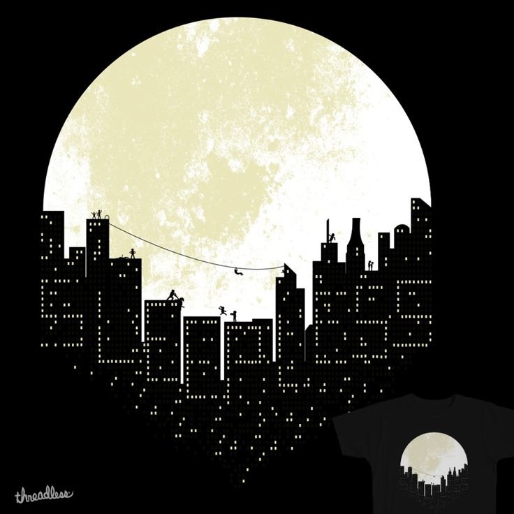 Очертания ночного города