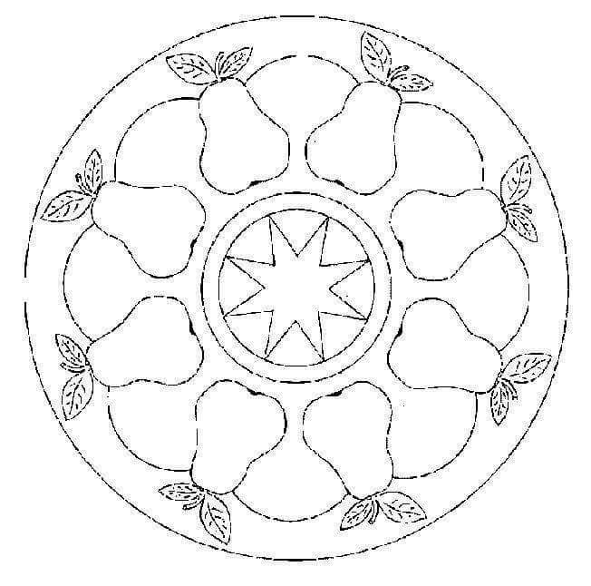 Тарелка раскраска