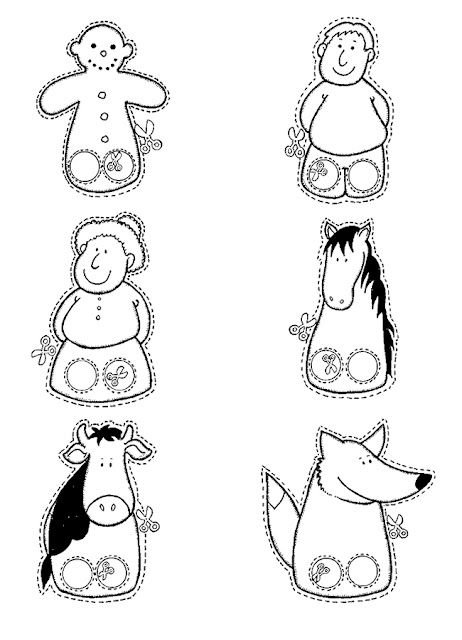 Бумажные пальчиковые куклы