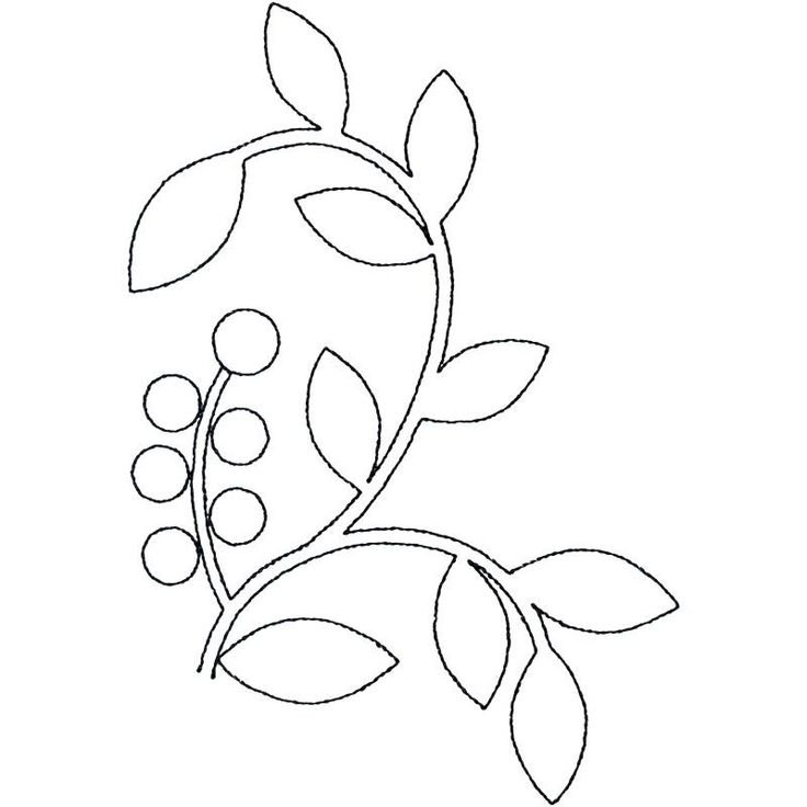 Трафареты веточки