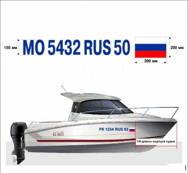 Бортовые номера ГИМС на катер
