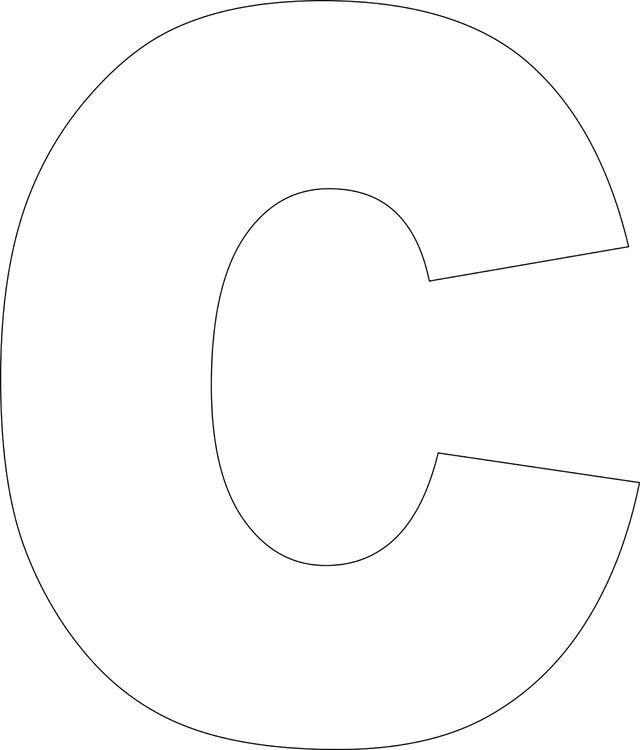 Трафарет букв для вырезания