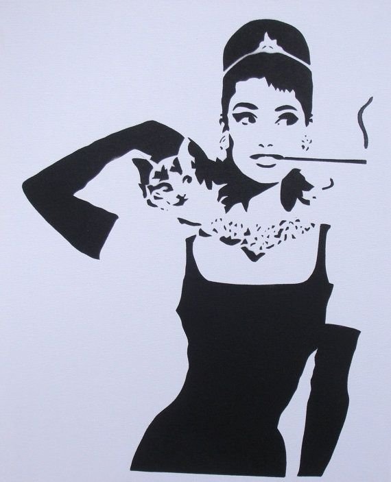 Одри Хепберн портрет поп арт