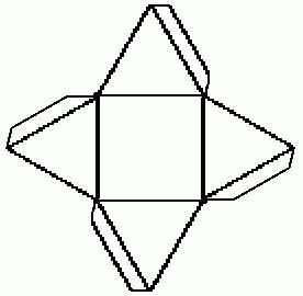 4 Угольная пирамида развертка