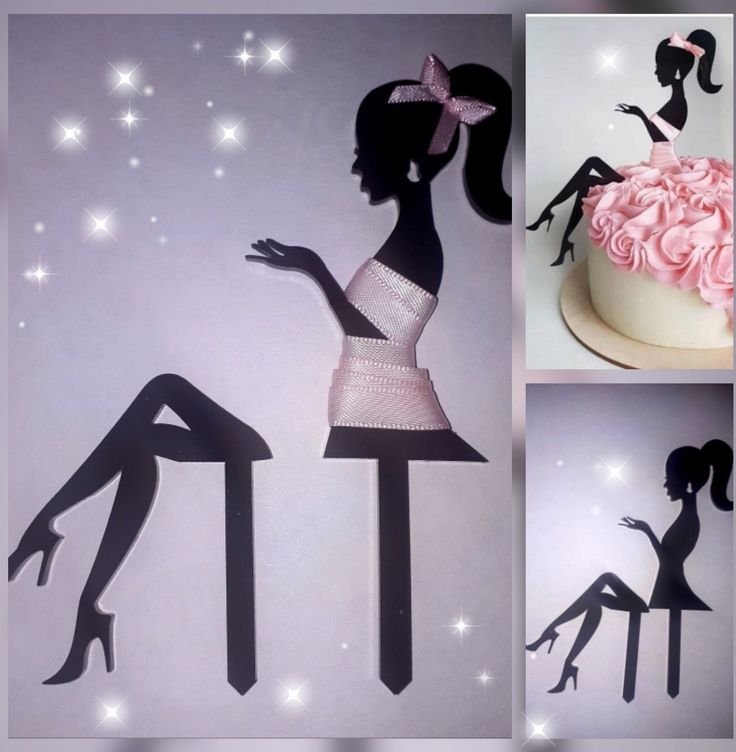 Торт силуэт