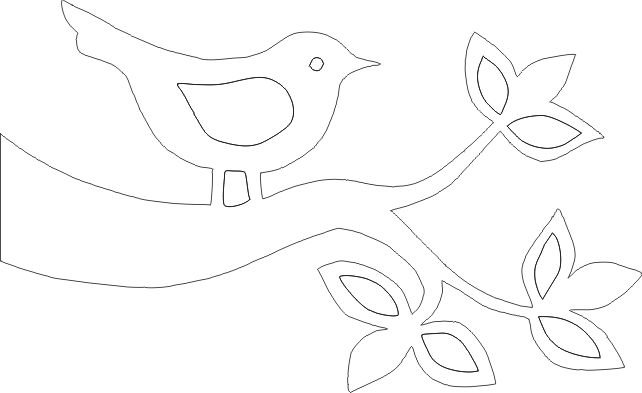 Трафареты птичек для вырезания из бумаги