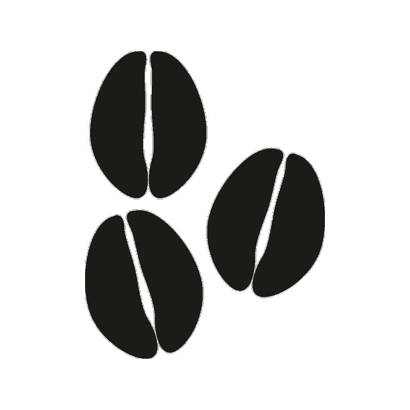 Трафарет зерна кофе