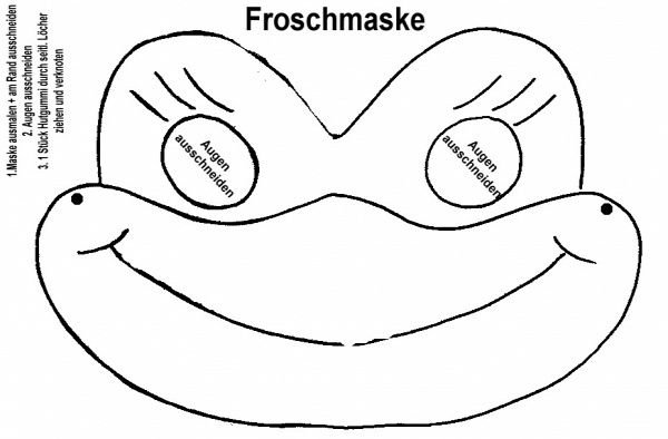 Карнавальная маска лягушки