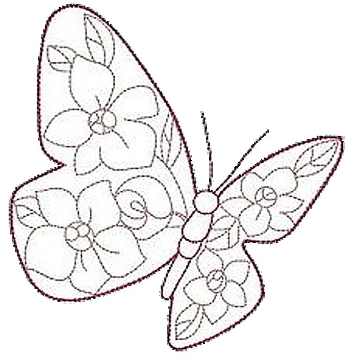 Бабочка шаблон для аппликации