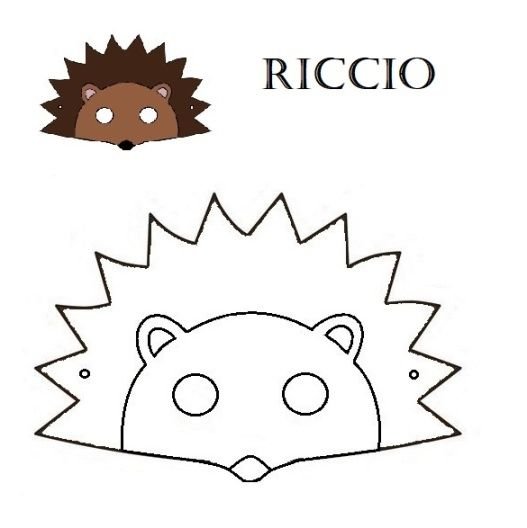 Маска ежика шаблон