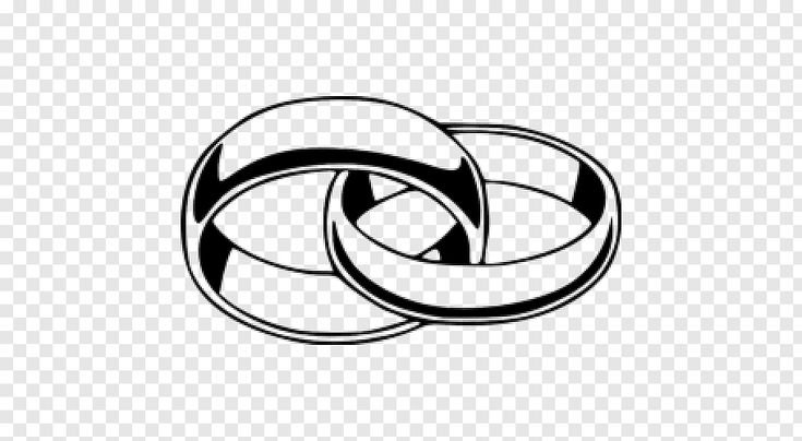 Обручальные кольца черно белые