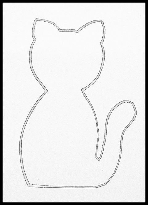 Кот из фетра выкройка
