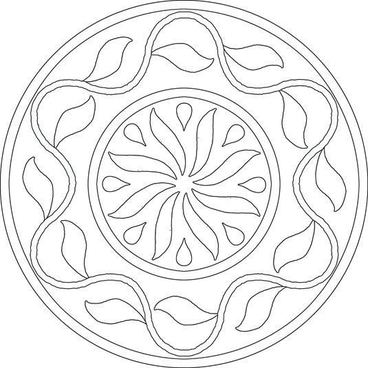 Тарелка с орнаментом