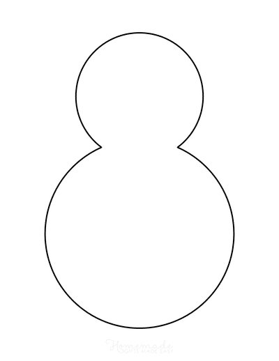 Снеговик из бумаги шаблоны для вырезания