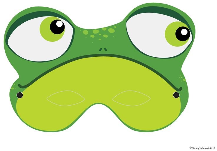 Маска лягушки для детей