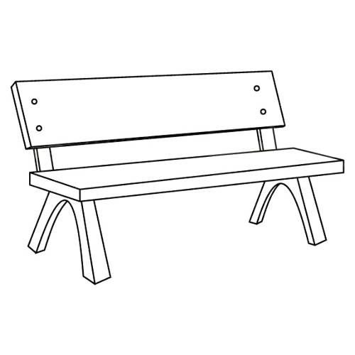 Скамья раскраска