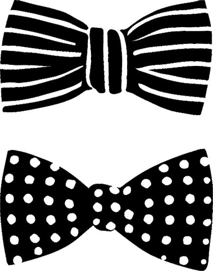 Галстук бабочка для вырезания