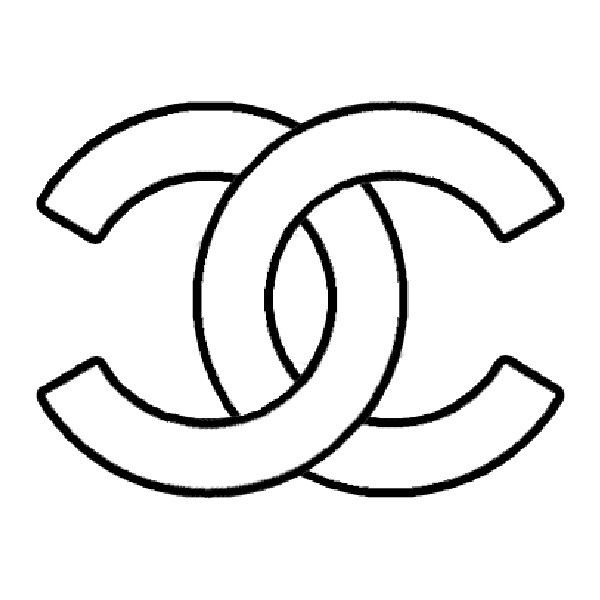 Знак Шанель трафарет