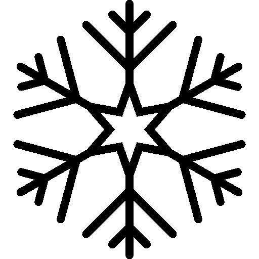 Снежинка контур