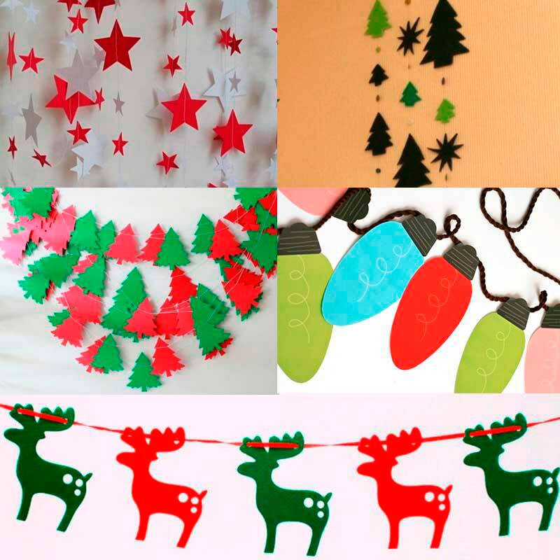 Гирлянда бумажная Новогодняя