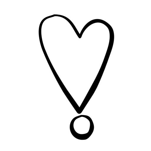 Восклицательный знак сердечко