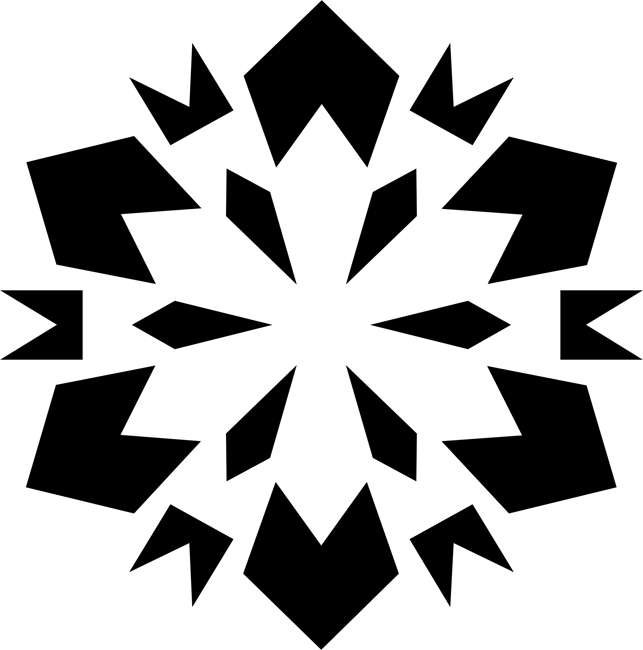Трафареты для искусственного снега снежинки