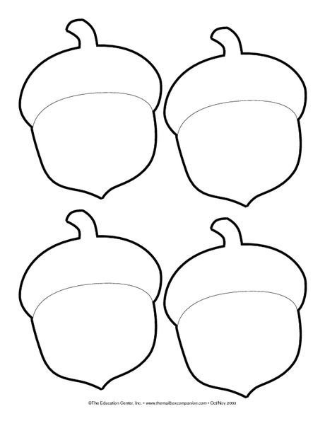 Желудь раскраска для детей