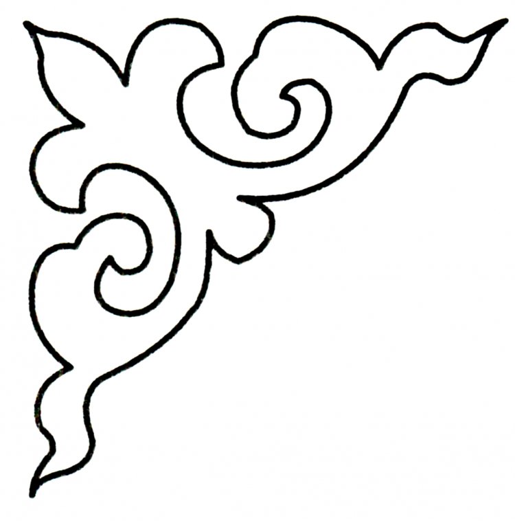 Казахский растительный орнамент