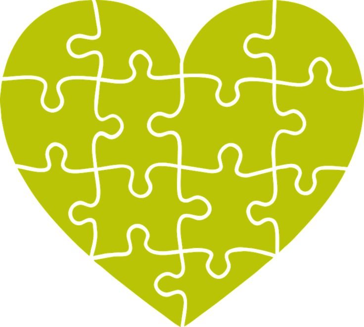 Сердце из пазлов