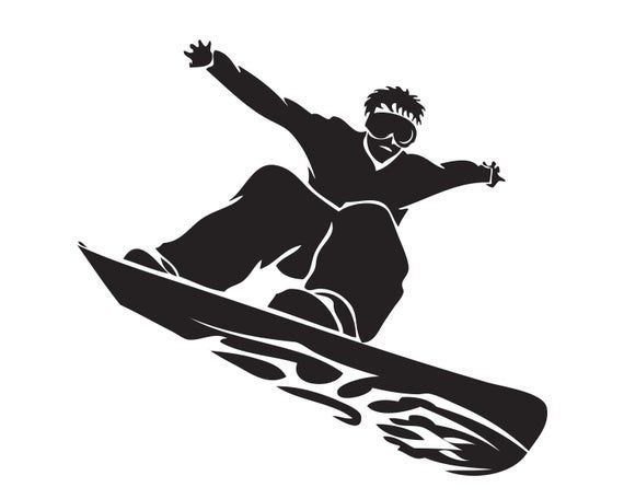 Рисунок сноубордиста