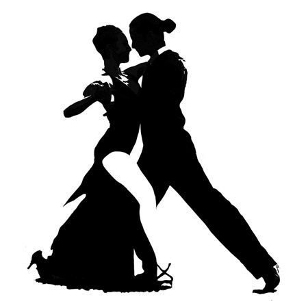 Танцующие пары силуэты