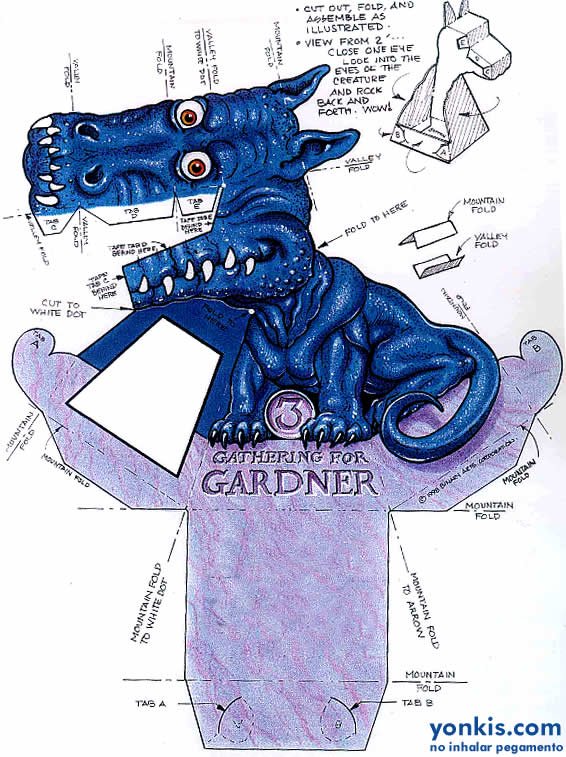 Оптическая иллюзия дракон Гарднера