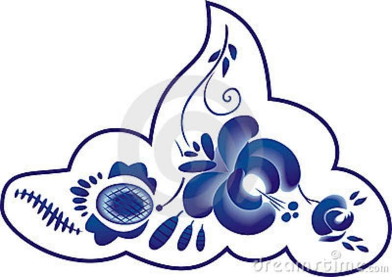 Гжель роспись