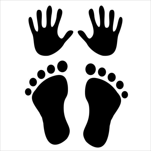 Трафарет стопы