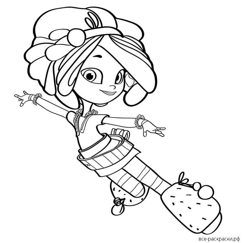 Раскраска сказочный патруль Варя