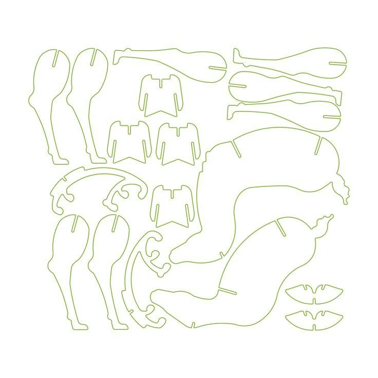 Фигурки из картона макет