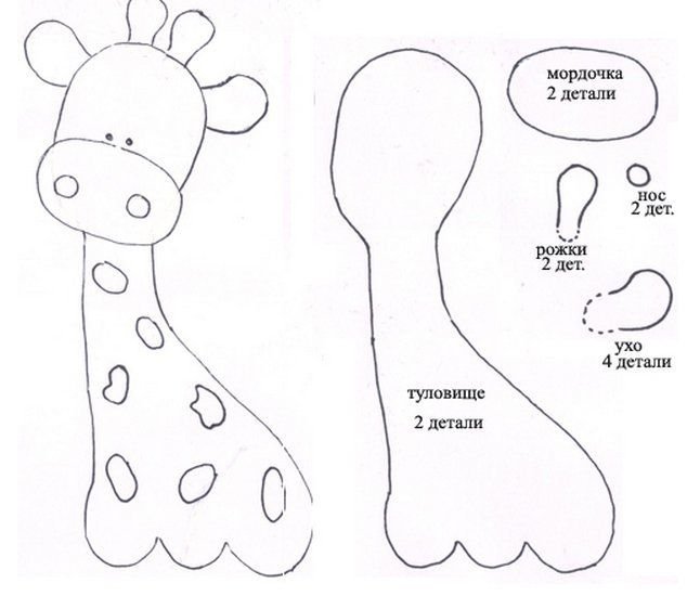 Игрушки из фетра выкройки для начинающих
