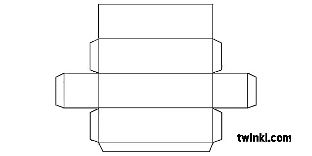 Четырехгранная Призма развертка