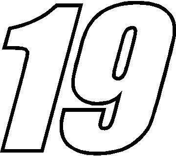 Контур цифр для вырезания