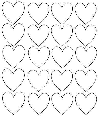 Сердечко шаблон