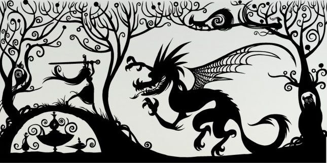 Векторное изображение дракона