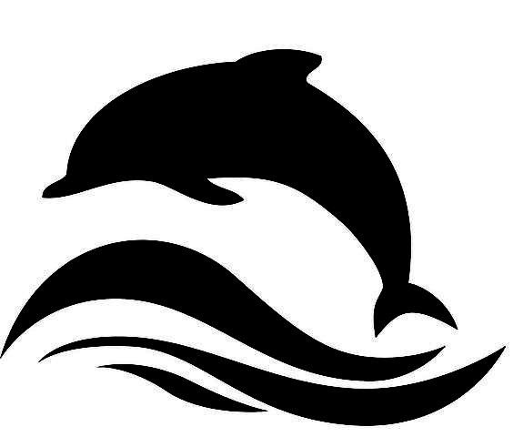 Стилизация дельфина