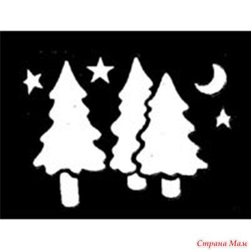 Трафарет для спрея на окна