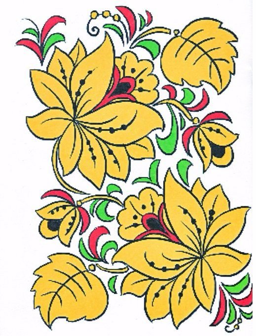 Орнамент роспись