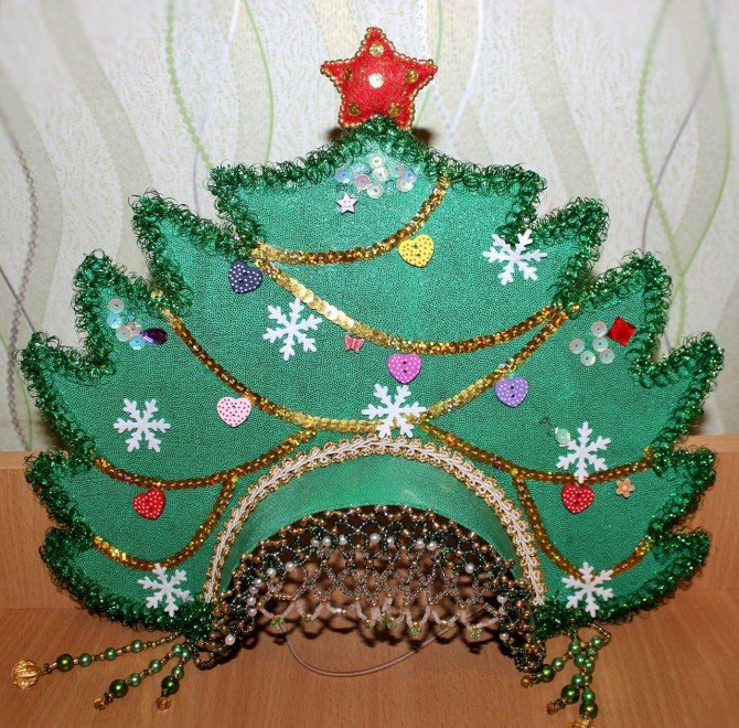 Корона для костюма елки