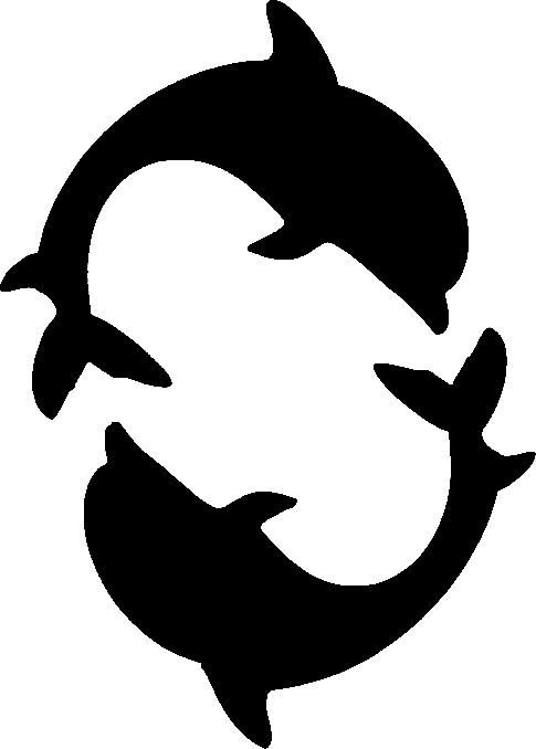 Силуэты морских животных